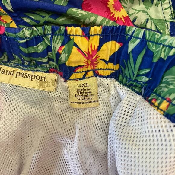 Paradise Island 3XL Men Island Mesh Lined Swim Trunks Board Shorts Surf Tropical - Picture 5 of 6